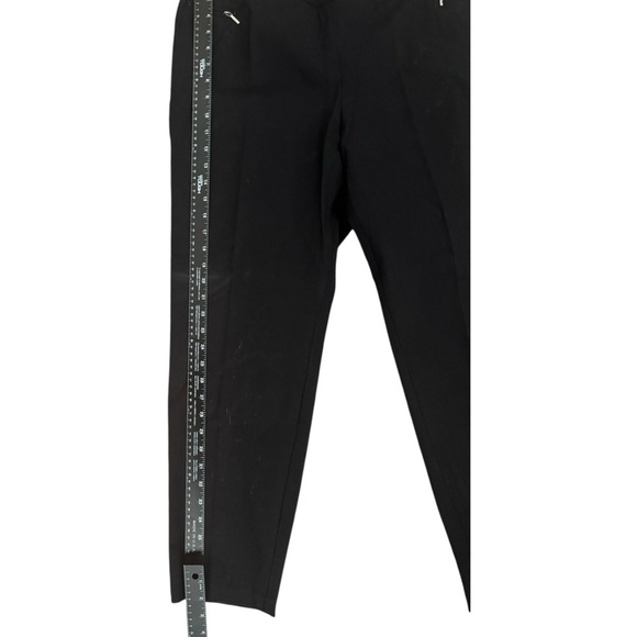 SOHO Black Tapered Pants with Zipper Details - 2X - Picture 2 of 5